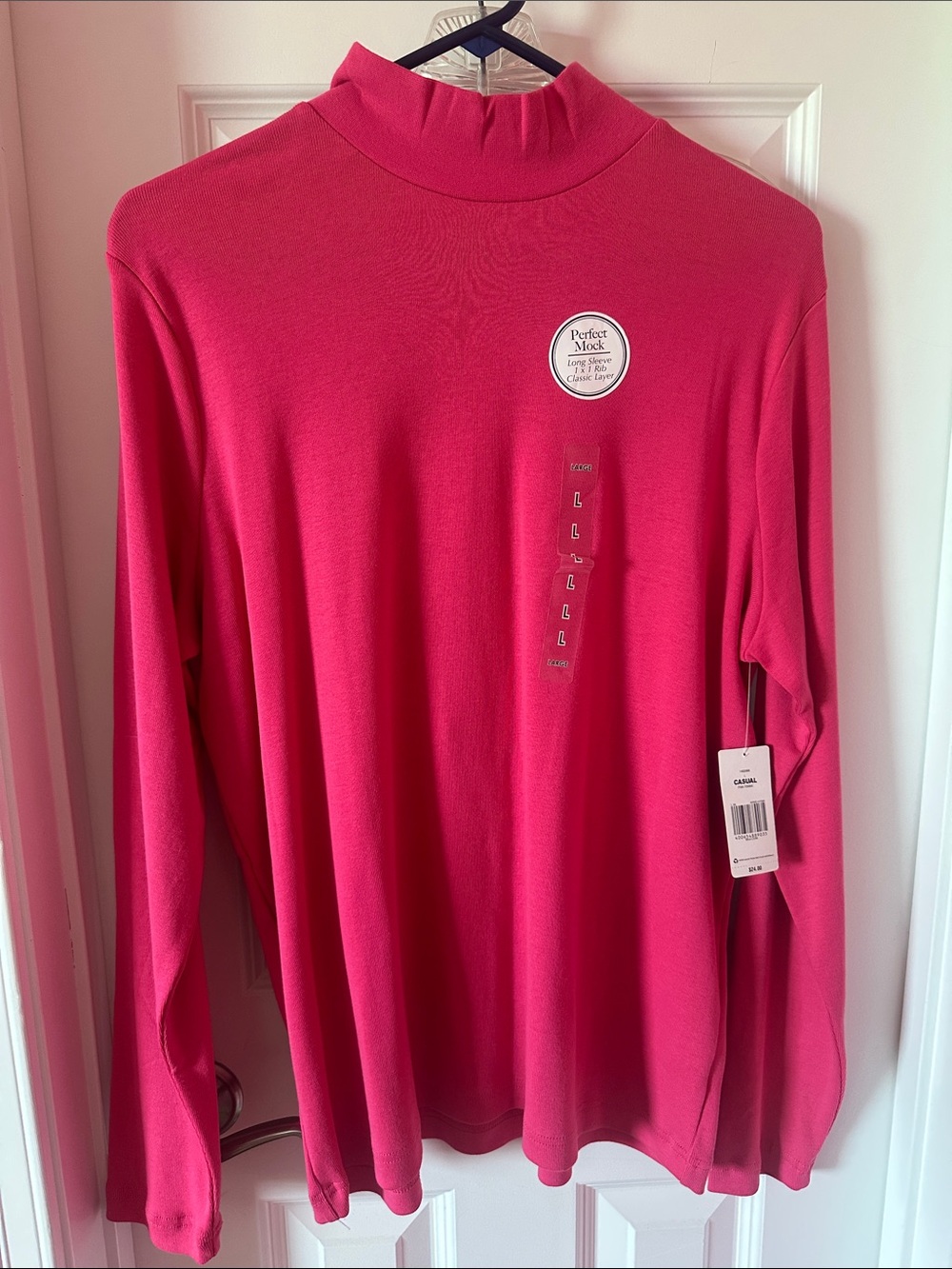 Kim Rogers Women's Cowl Neck Sweater - Hot Pink